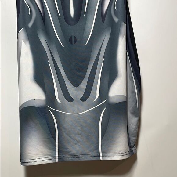 Halfhearted Stylish Black and Gray Slip Dress - Picture 4 of 9